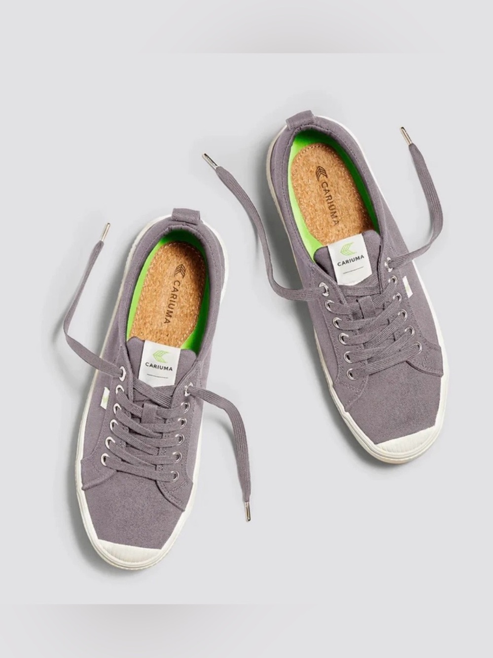 Cariuma OCA Low Women's Mystic Gray Canvas Sneaker Shoes Skate ✨NEW Sz 8 - Picture 4 of 10
